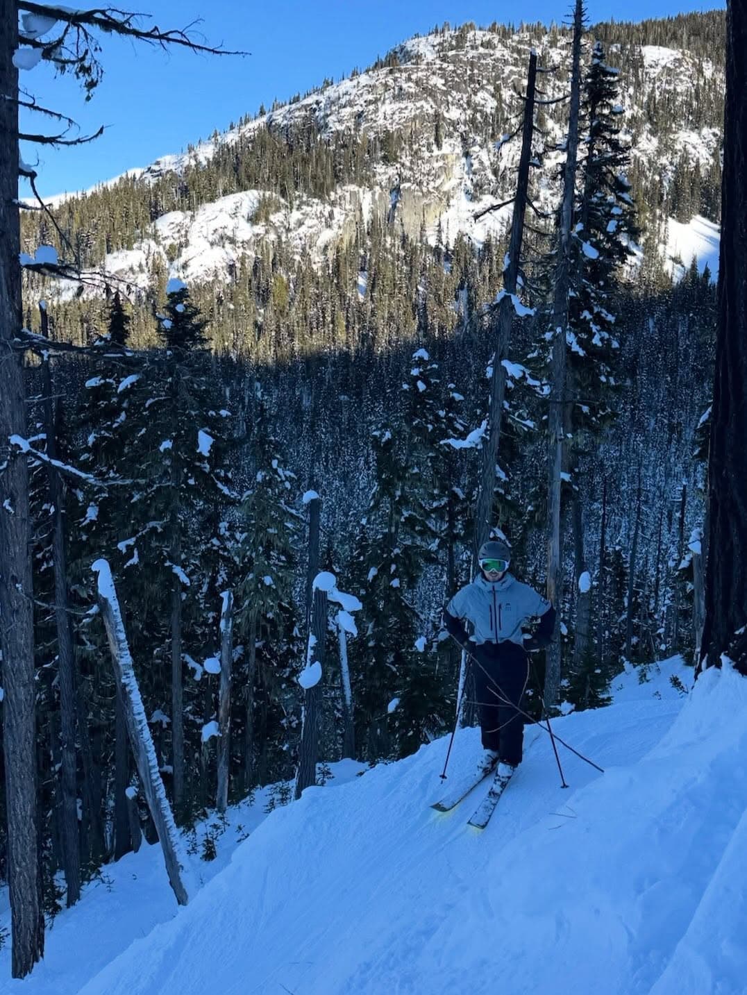 I climbed a mountain and I turned around